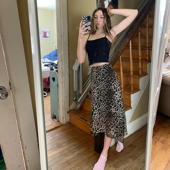 Women’s leopard print flared hi-low size 12 skirt from Nyguard collection - Picture 9 of 9